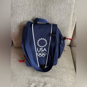 2004 Roots Brand Athens Olympics Team USA Crossbody Bag Dark Blue
